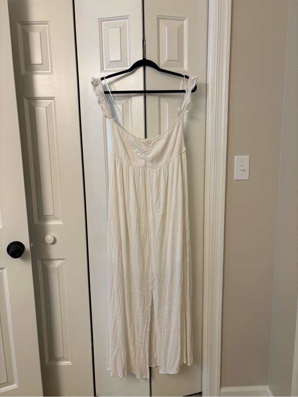 White Off Shoulder Maxi Dress
